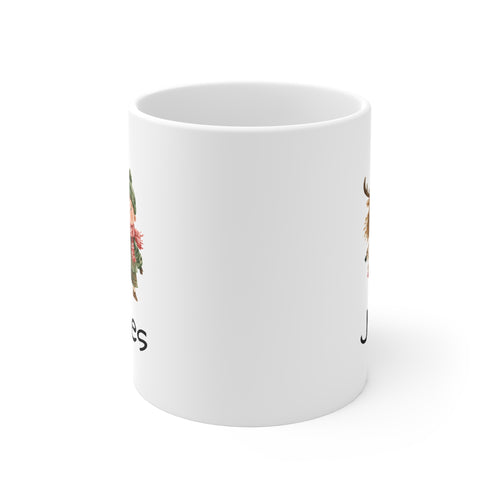Christmas Mug Boy and reindeer