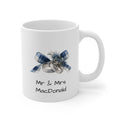 Beautiful Tartan Bow and Wedding Rings Mug