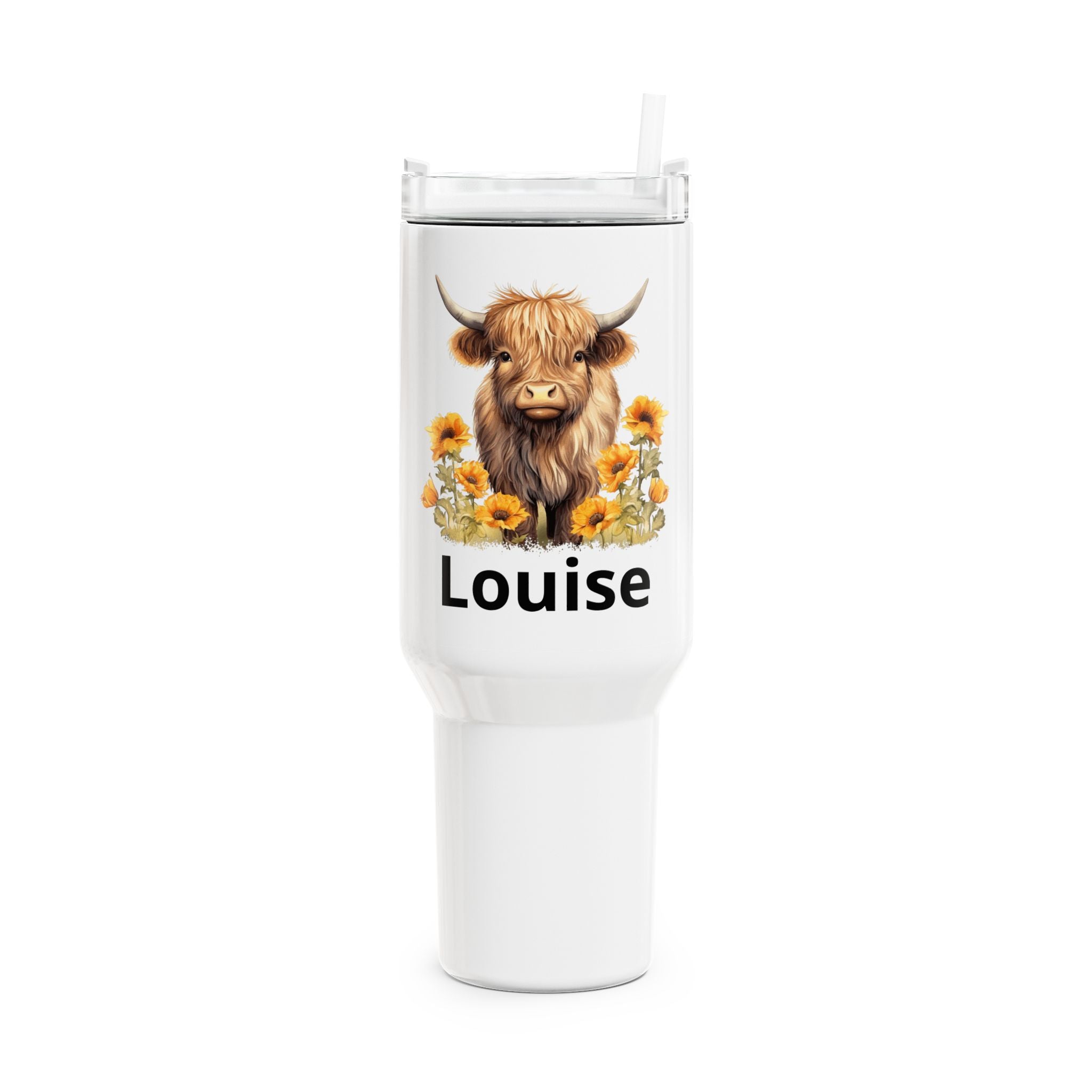 Personalised highland cow Tumbler, 40oz