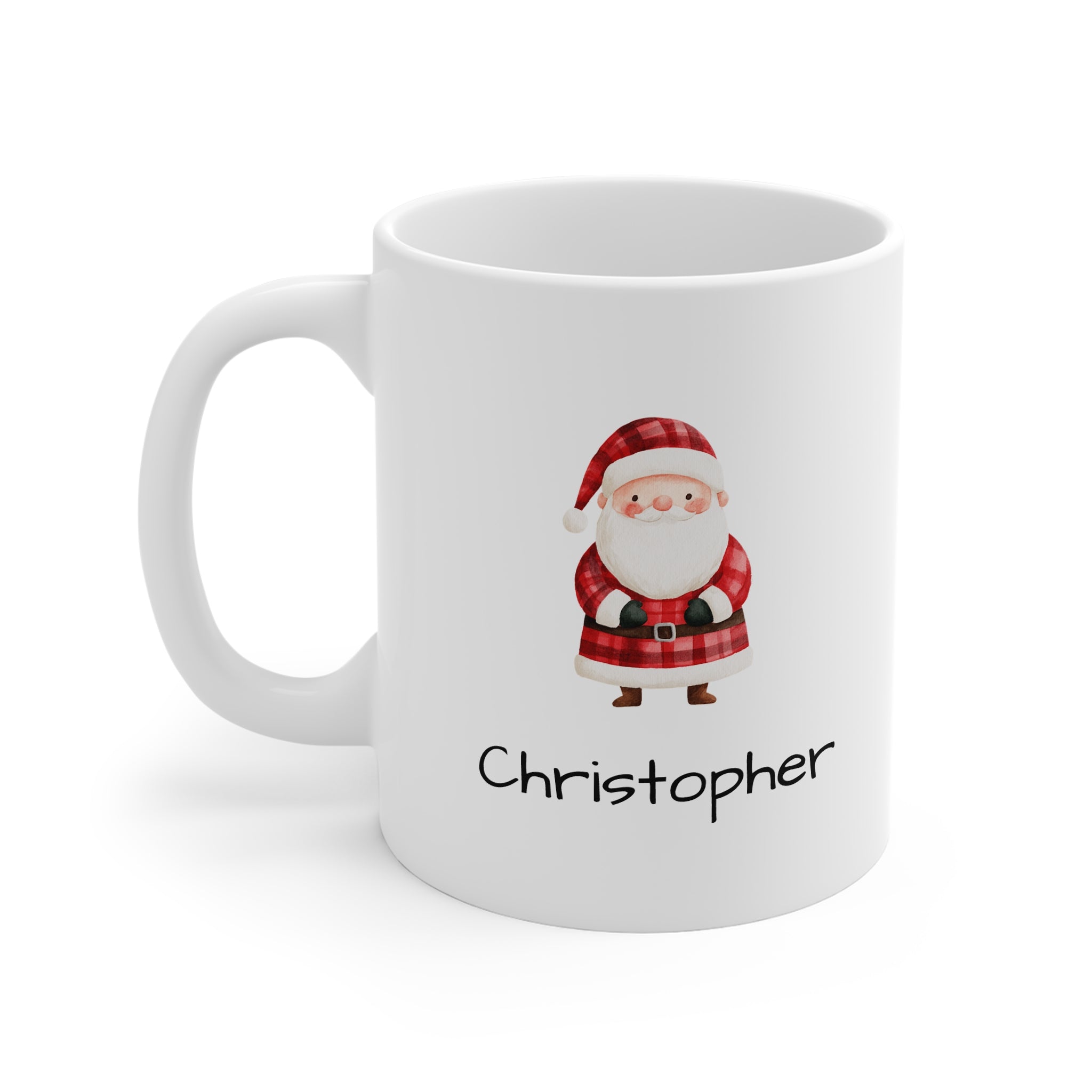 Tartan Santa Mug