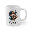 Personalized Bagpiper Mug — Cute Scottish Piper Coffee Cup with Name