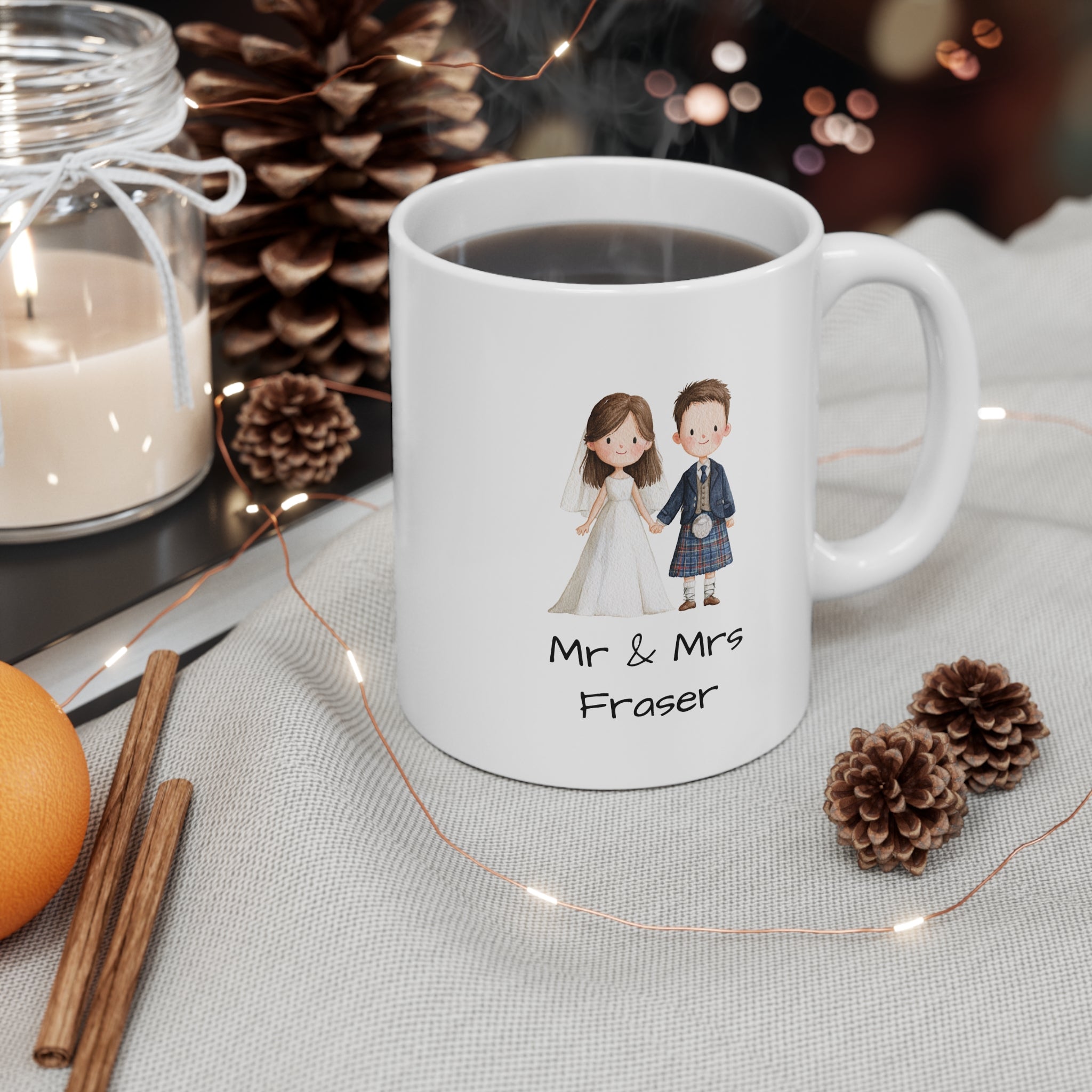 Happy Couple Wedding Mug